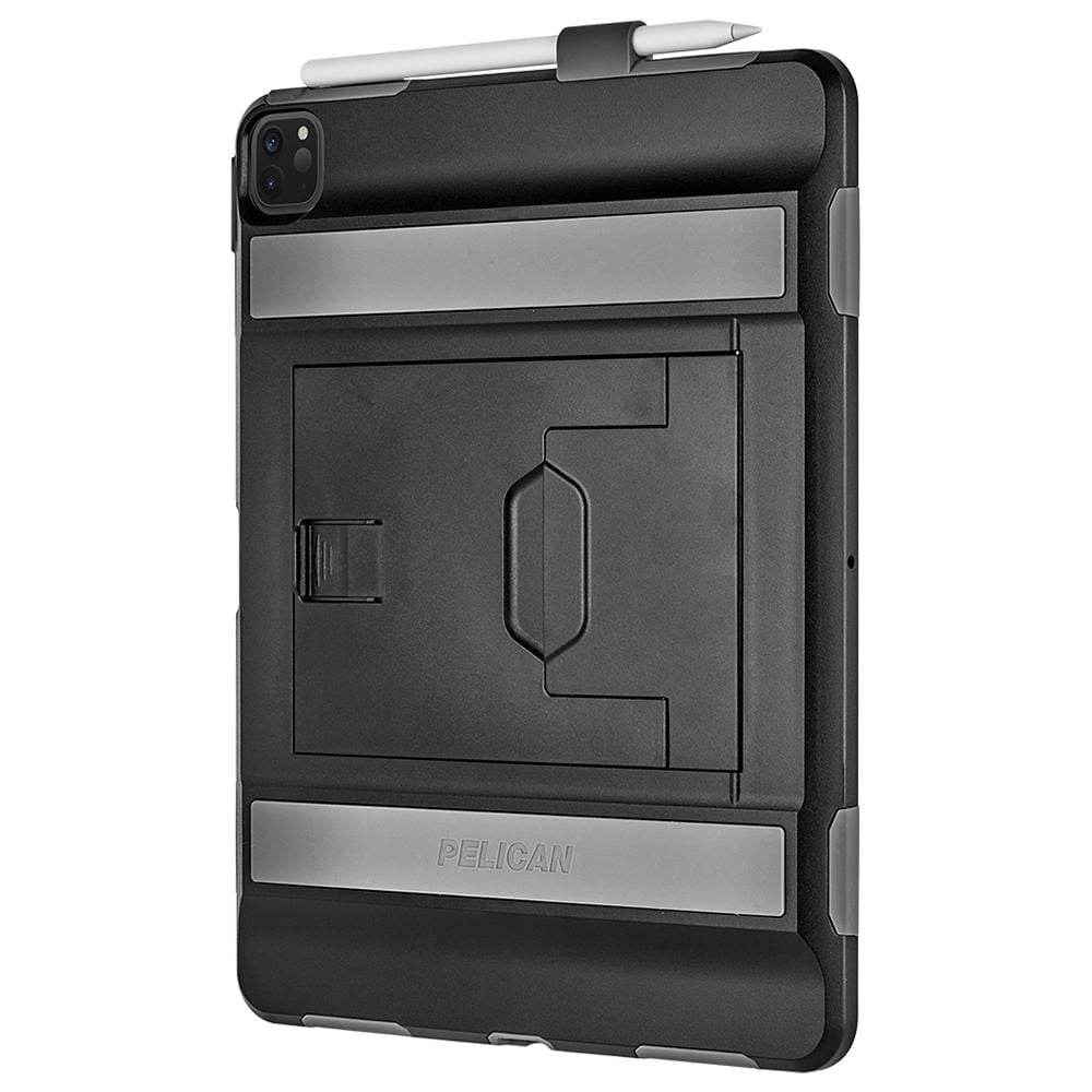Ultra protective iPad Pro 12.9" Pelican Voyager case. color::Black/Gray