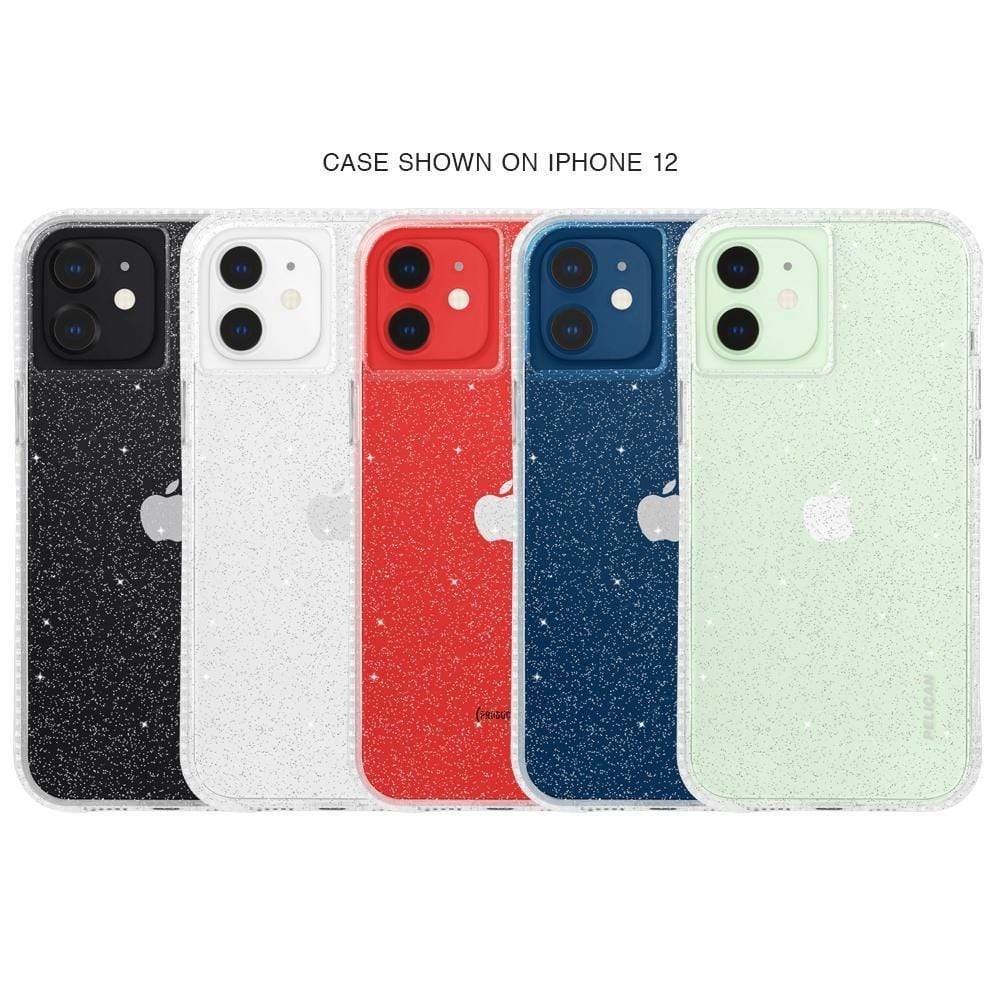 Case shown on iPhone 12. color::Sparkle