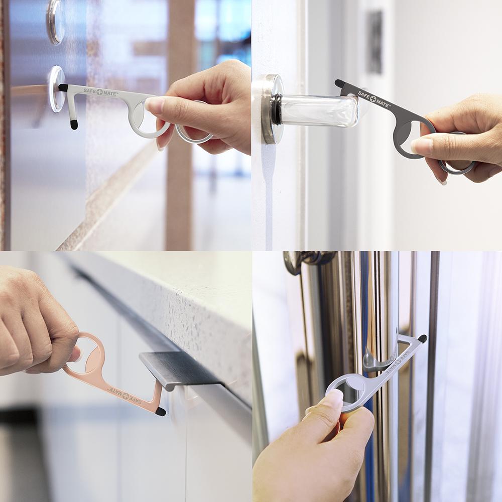 Tool being used to press buttons, open doors and drawers. color::Multicolor