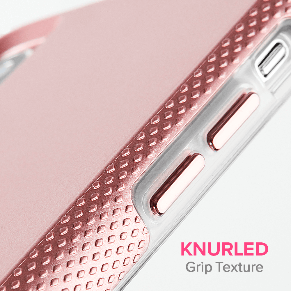 Knurled Grip Texture. color::Metallic Blush