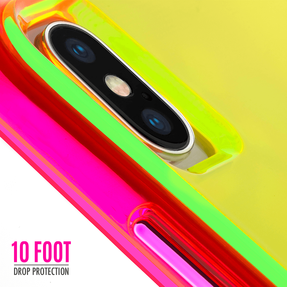 10 Foot Drop Protection. color::Yellow Neon