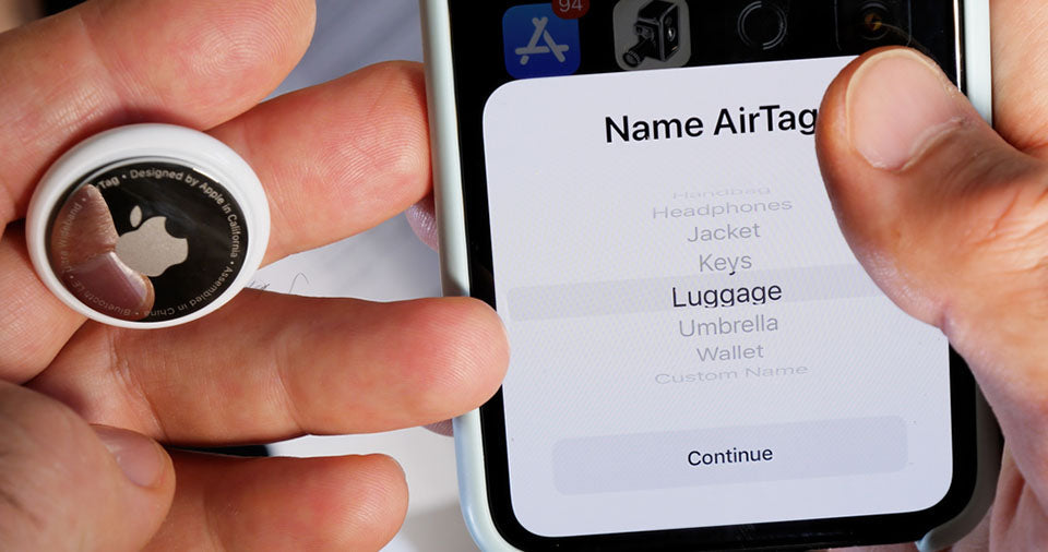 inputting airtag information