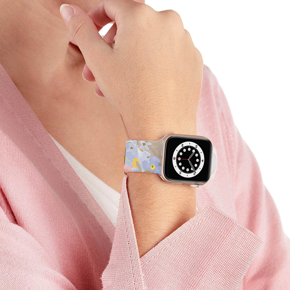 woman with an apple watch
