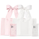 The Tote Duo - Ballet Pink Bow Jelly Tote + Ivory Pearl Bow Jelly Tote
