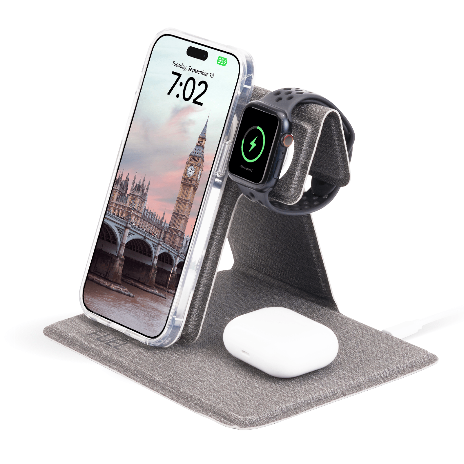 FUEL 3 in 1 Foldable Power Station with Wall Charger - Wireless Charger