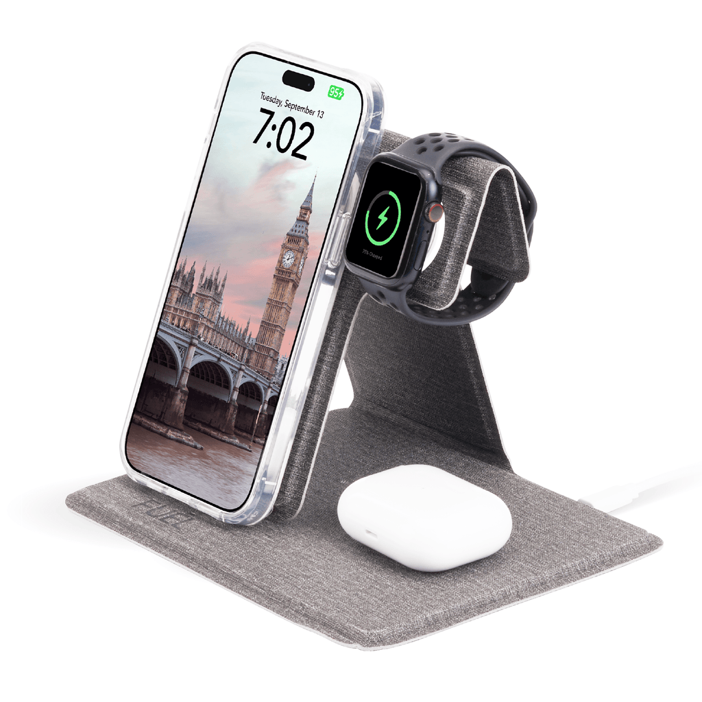 3 1 Foldable Power Station Wall Charger Wireless Charger