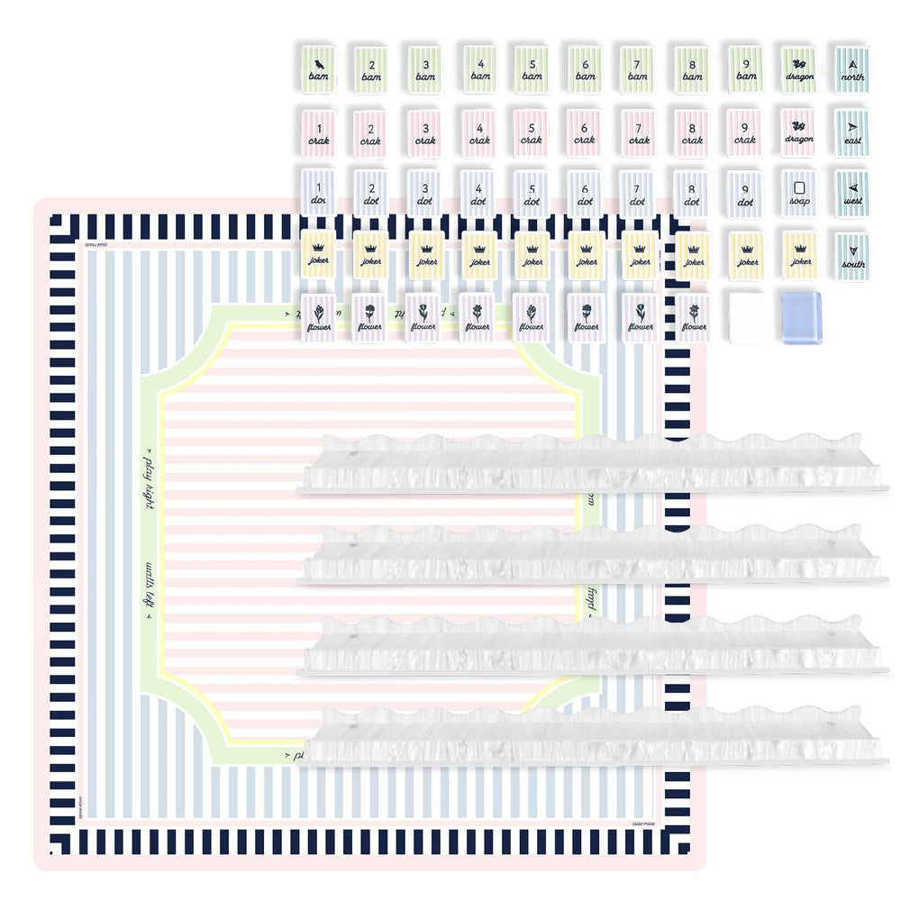 The Essentials Mahjong Set - Cabana Stripe