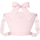 Pink bag with a large bow on a white background
#color_ballet pink bow