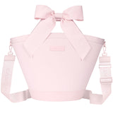 Pink bag with a large bow on a white background
#color_ballet pink bow