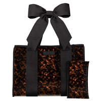 Tortoiseshell Bow Jelly Tote Bag on white background

#color_tortoiseshell bow
