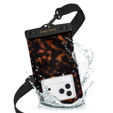Tortoiseshell Waterproof Floating phone pouch 

#color_Tortoiseshell