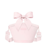 Mini Jelly Cooler Tote (7L) Ballet Pink Bow on white background