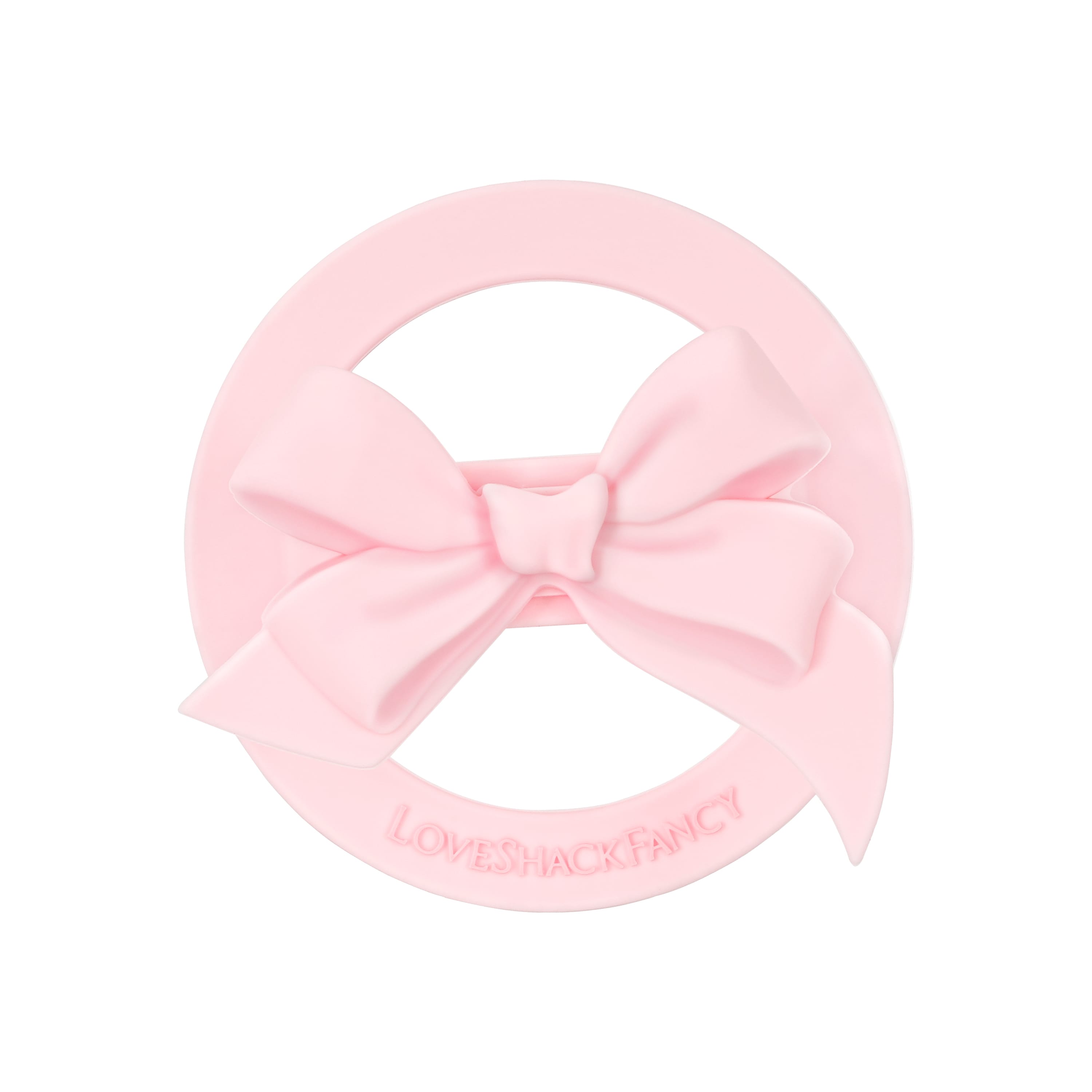 Pink baby headband with a bow on a white background
#color_pink