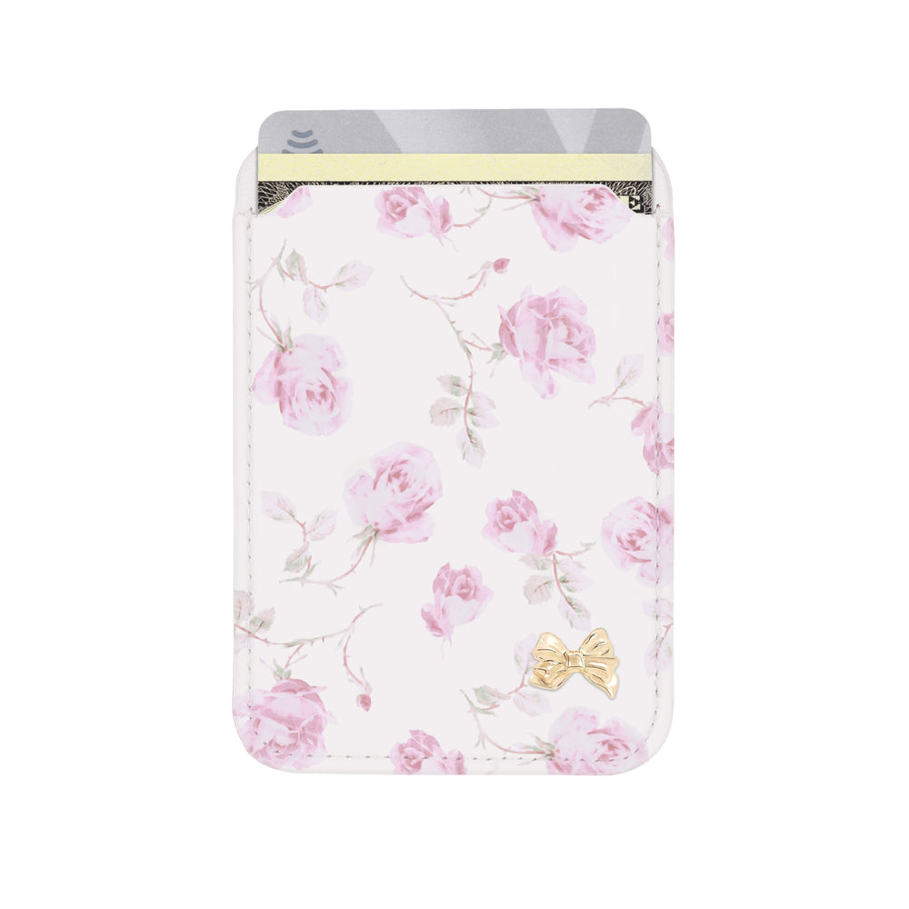 Floral patterned power bank with a bow design on a white background
#color_ribbon rosa flora