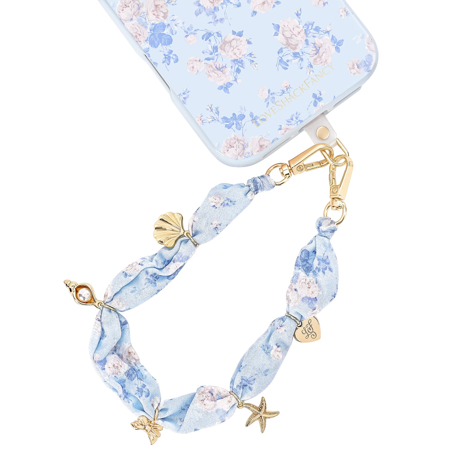 Floral phone case with matching strap on a white background
#color_everblooming rosettes
