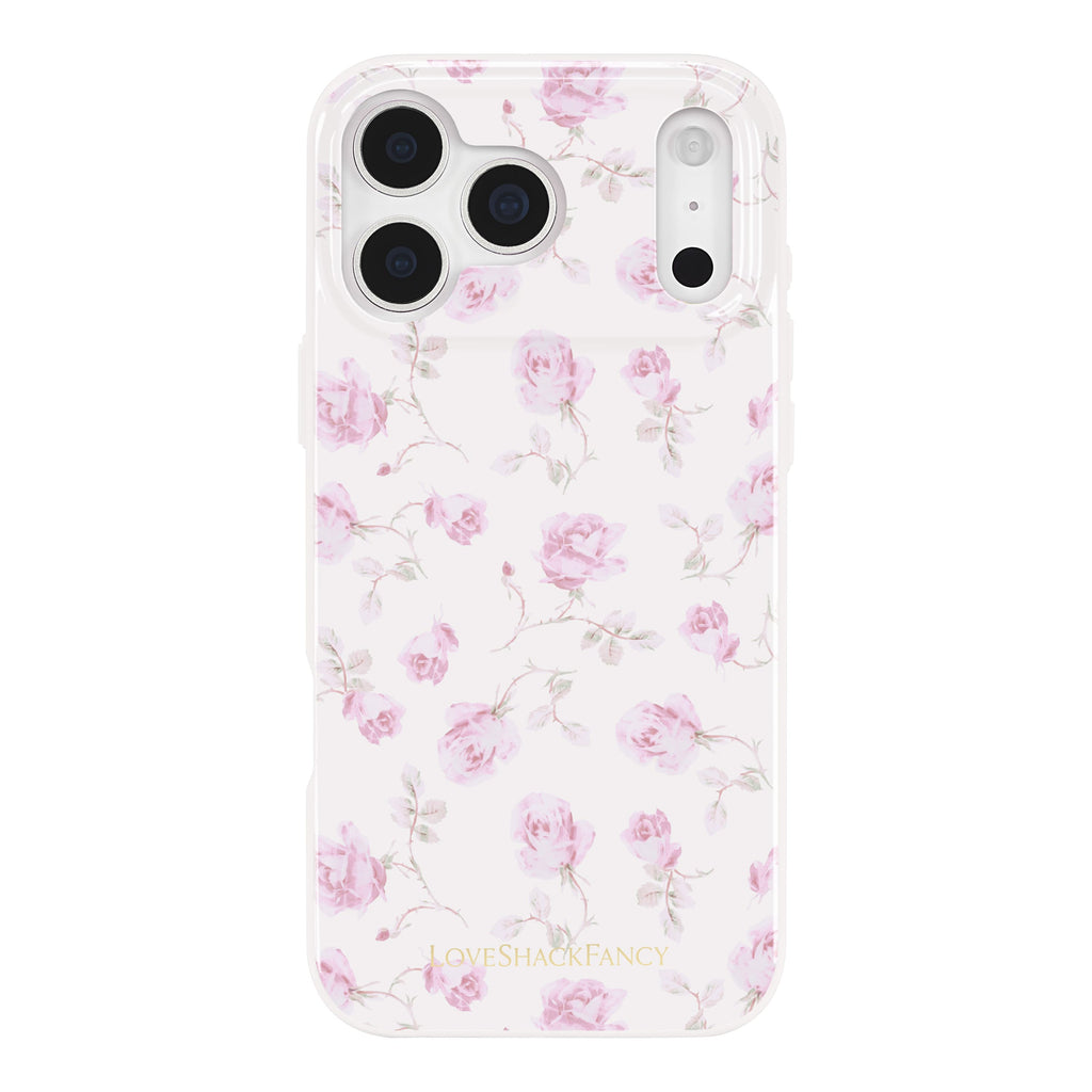 Case-Mate x LoveShackFancy Ribbon Rosa Flora MagSafe - iPhone 17 Pro Max