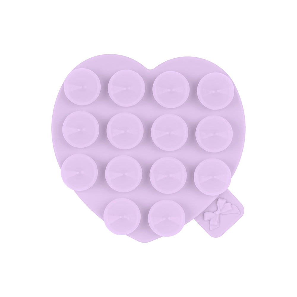 Lavender silicone mold shaped like a heart on a white background
#color_purple