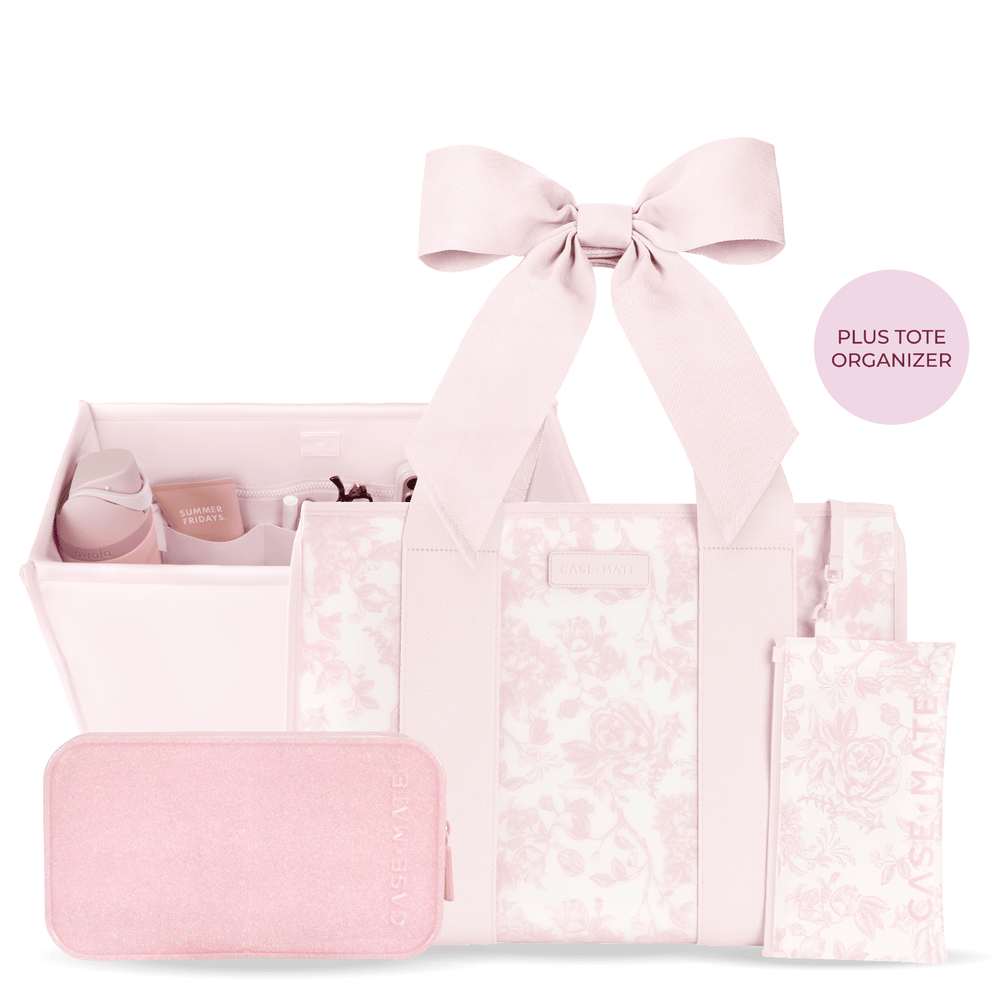 The Jelly Tote Trio- Ballet Pink Afternoon Rosé Bow
