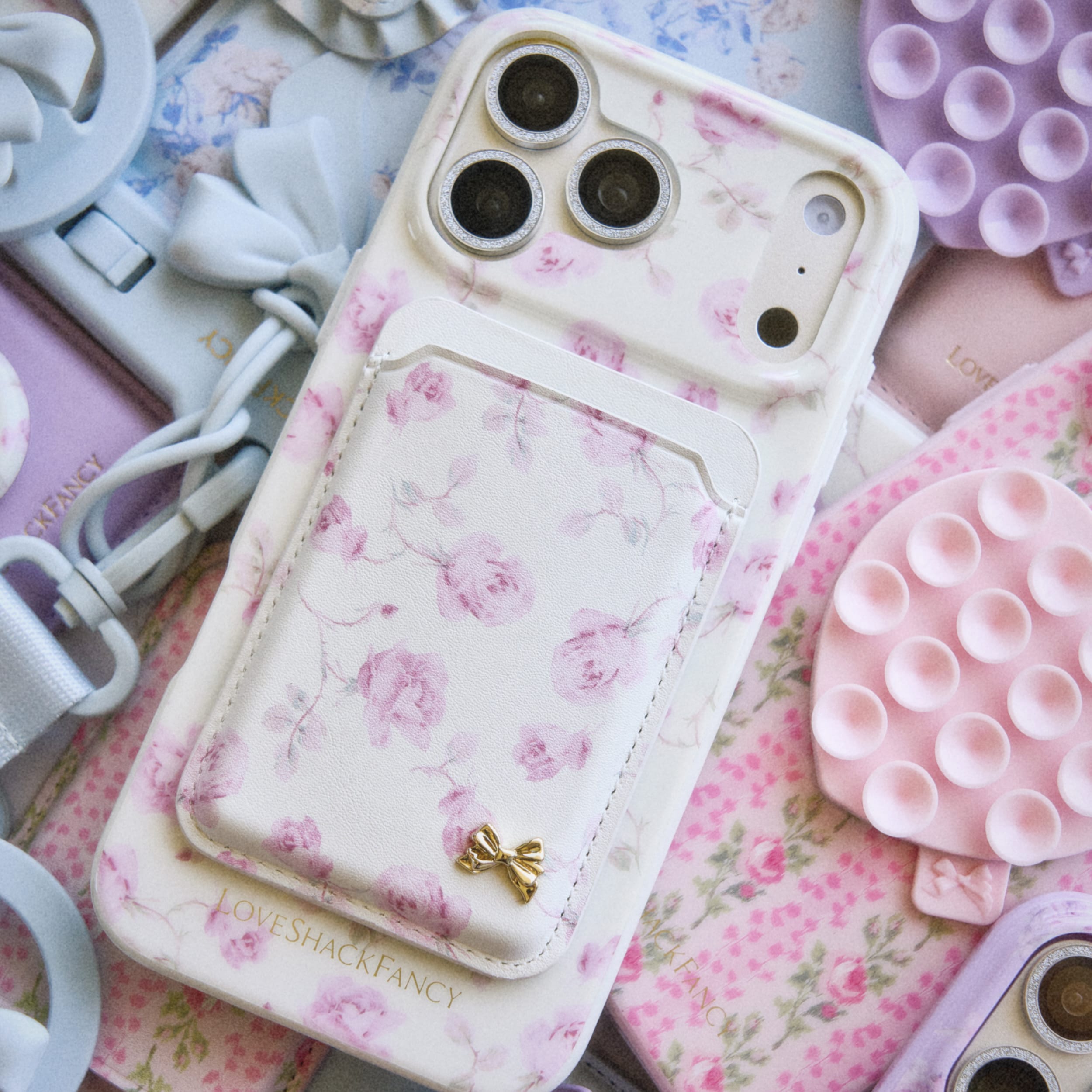cherie chien②ブックカバー、スマホポーチ Case-Mate x LoveShackFancy MagSafe Wallet