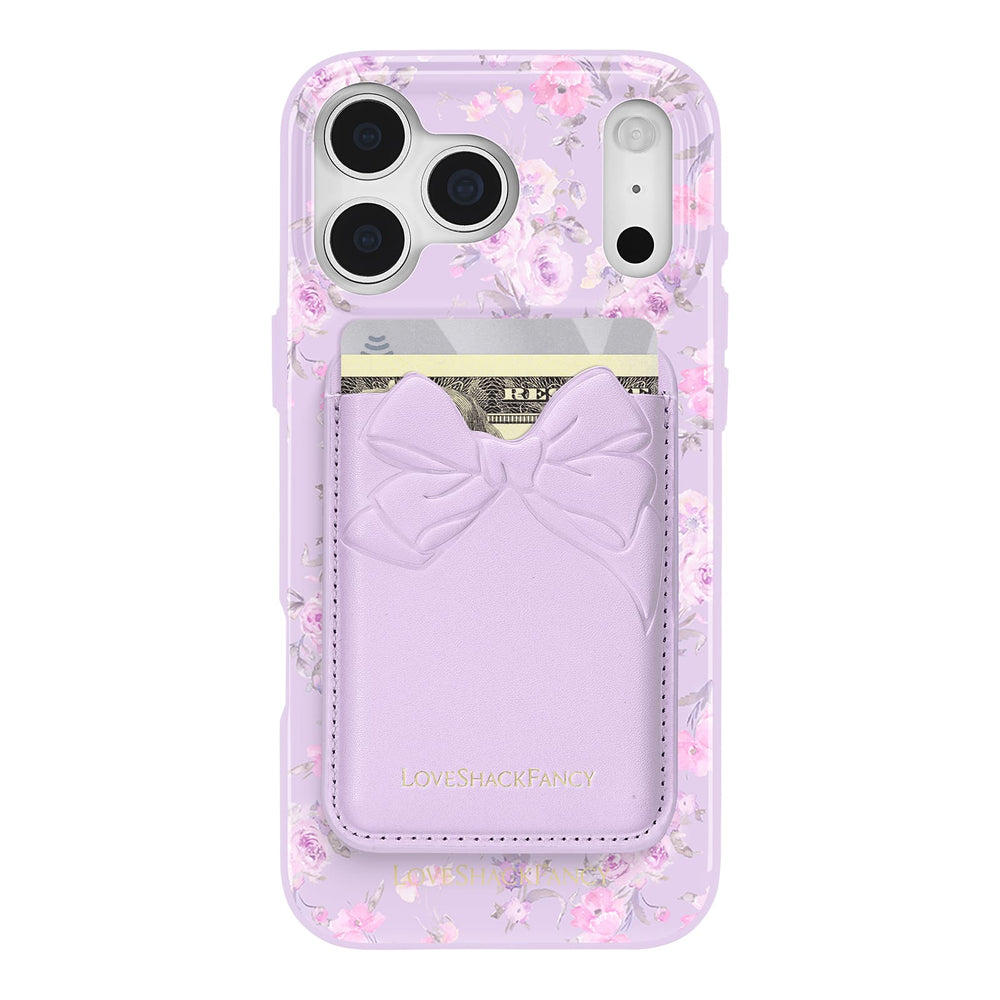 Phone case with green botanical pattern on a beige background
#color_purple