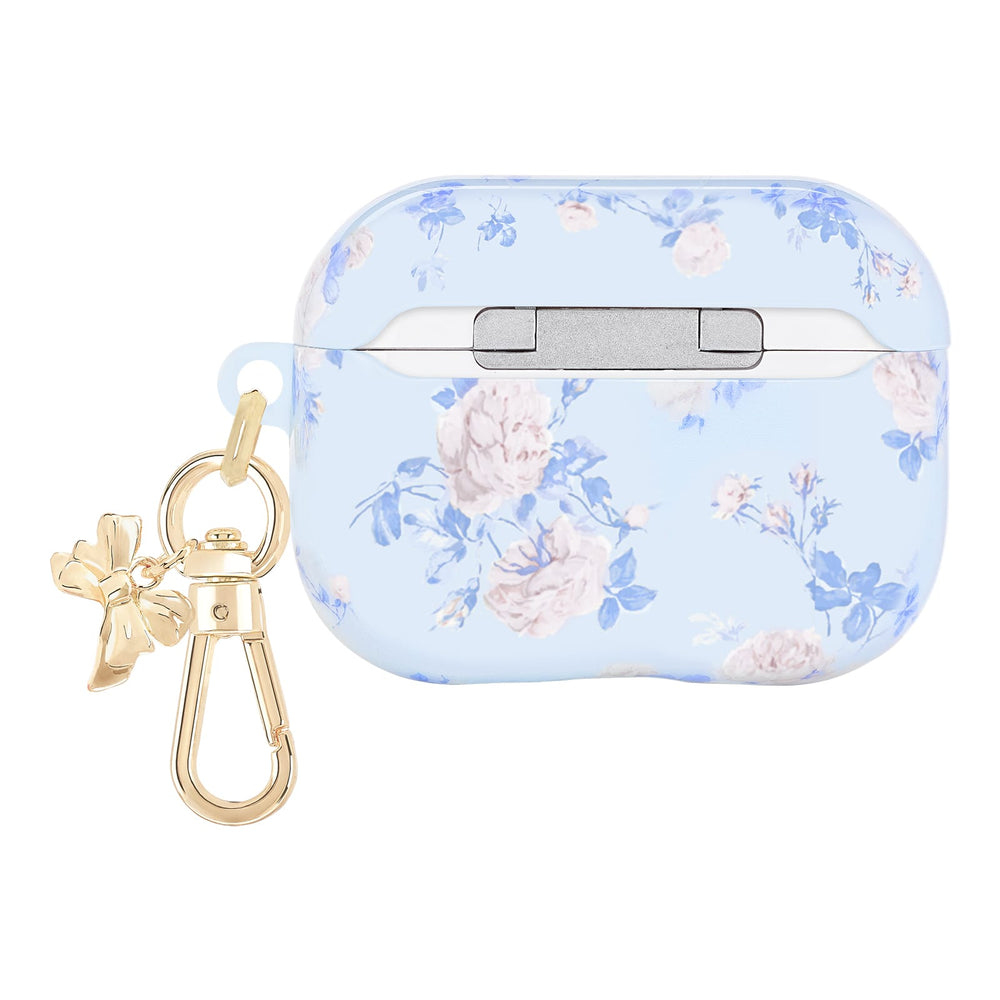 Floral patterned case with gold keychain on a white background
#color_everblooming rosettes