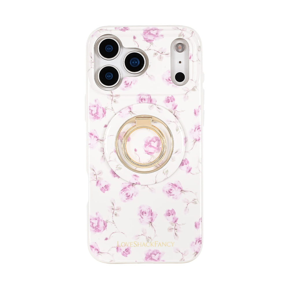 Phone case with floral design and popSocket on a white background
#color_ribbon rosa flora