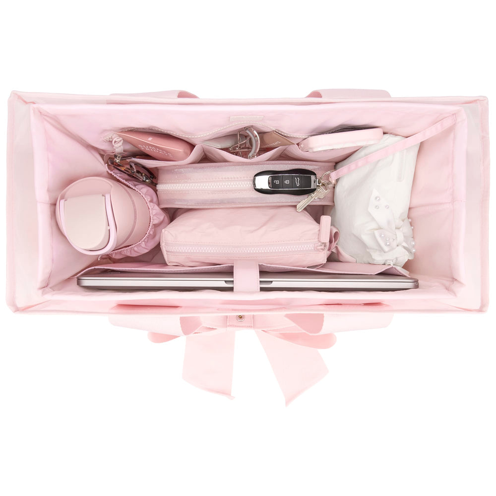A top view of the the tote organizer
#color_ballet pink