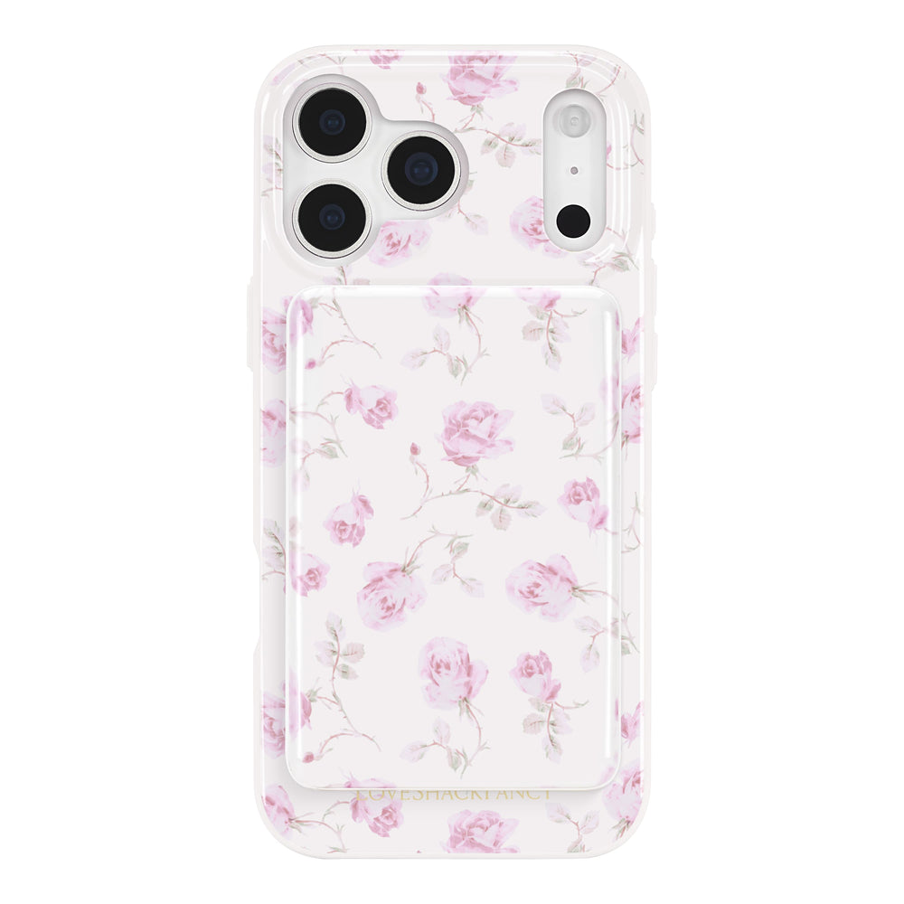 Phone case with pink floral pattern on a white background
#color_ribbon rosa flora
