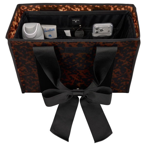Front view of the tote bag organizer inside a tote bag
#color_midnight black