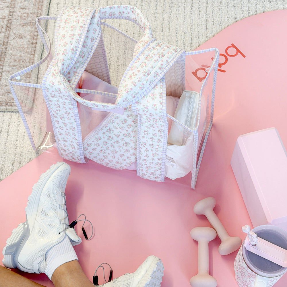 The Tote Duo - Something Navy Twilly & Clear Quilted Ditsy Floral