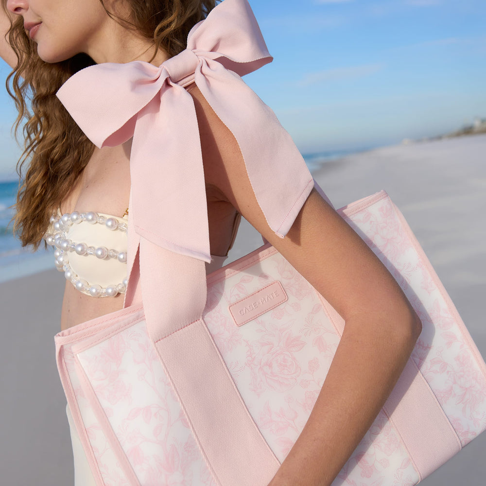 The Tote Duo - Ballet Pink Bow & Ballet Pink Afternoon Rosé Bow