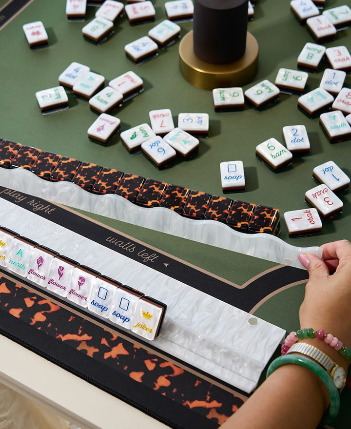 Mahjong Racks & Magnetic Pushers Set