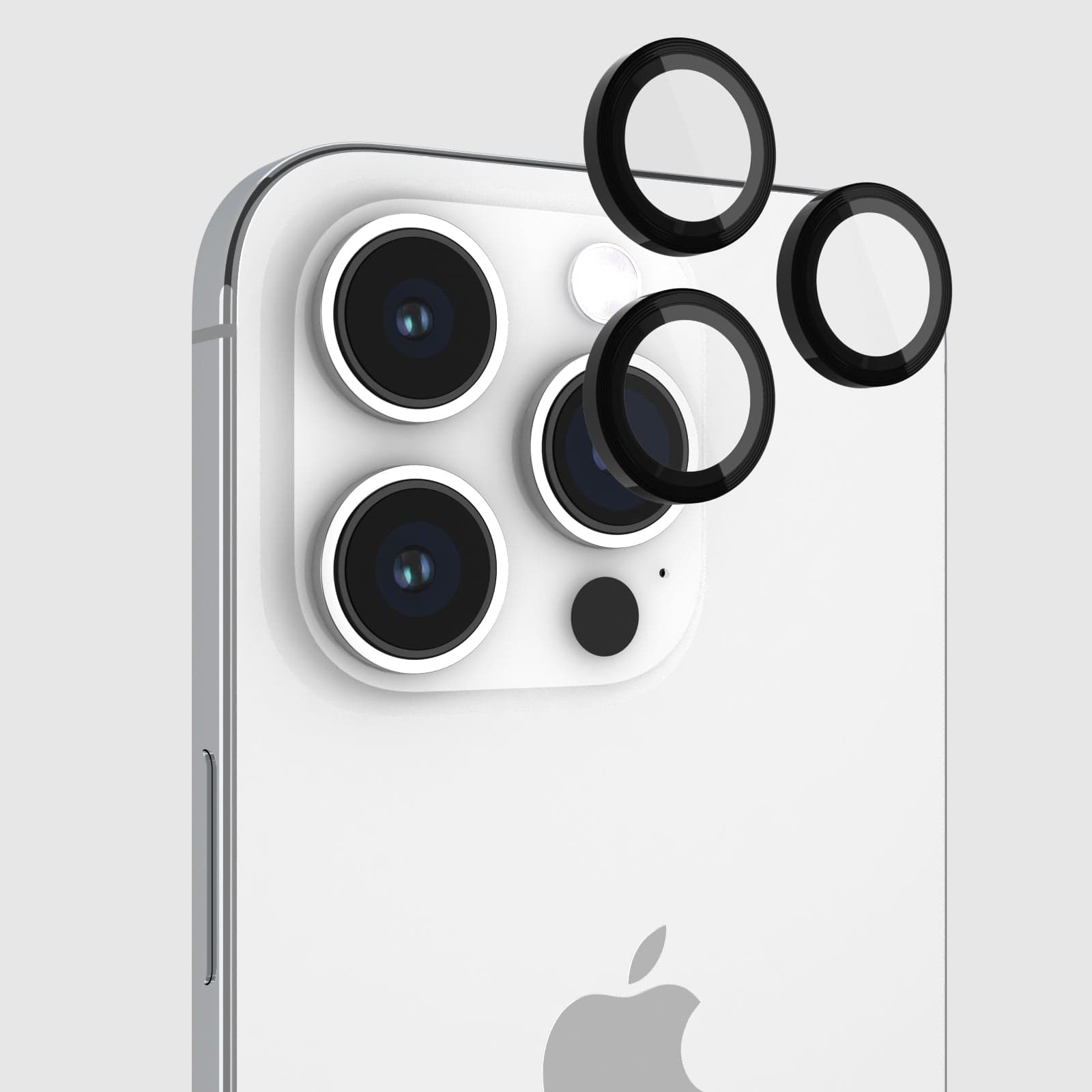 Pelican Aluminum Ring Lens Protectors Black - iPhone 15 Pro Max / 15 Pro