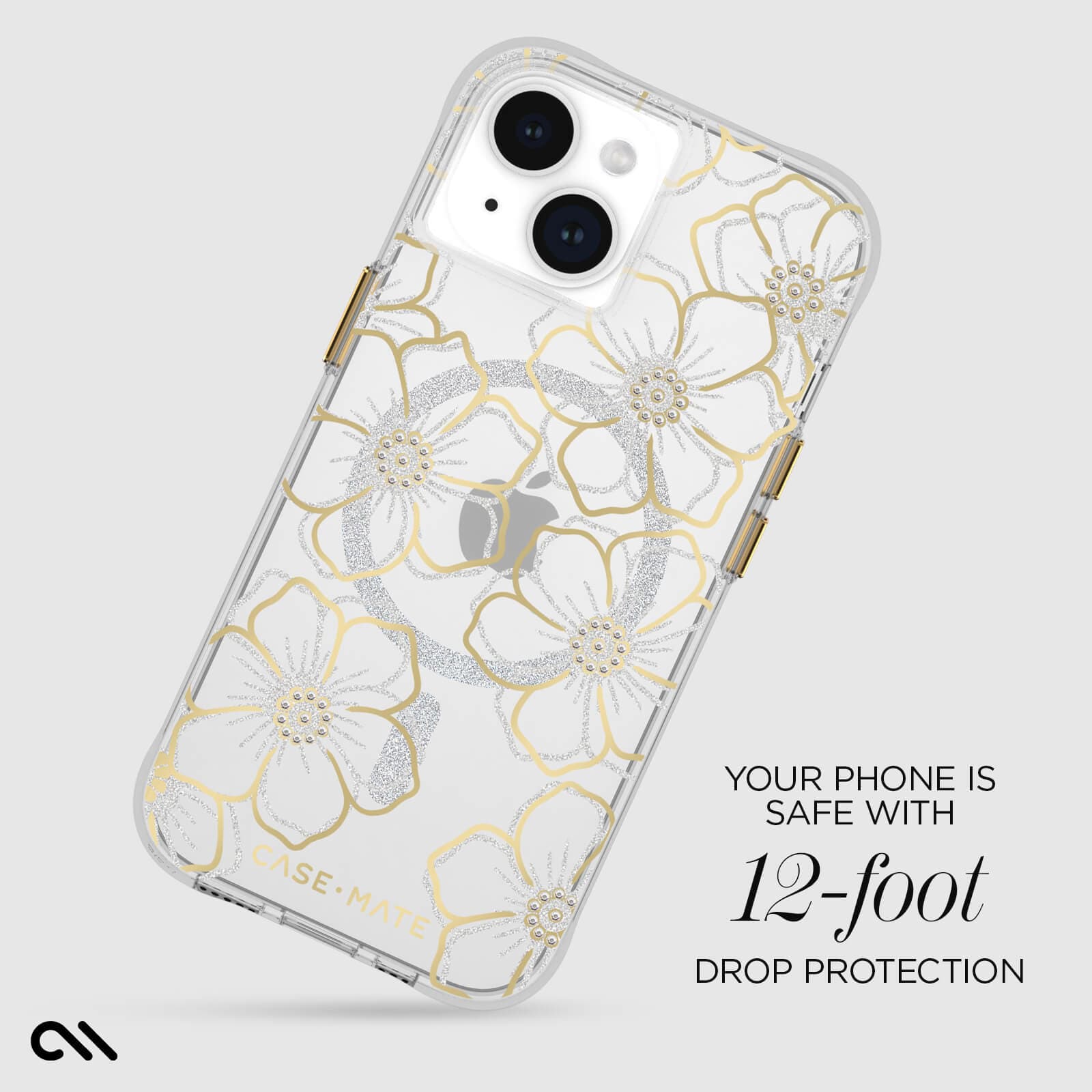 YOUR PHONE IS SAFE WITH 12-FOOT DROP PROTECTION
