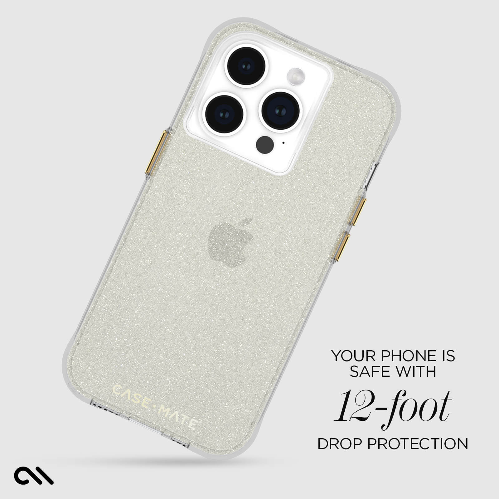 YOUR PHONE IS SAFE WITH 12-FOOT DROP PROTECTON