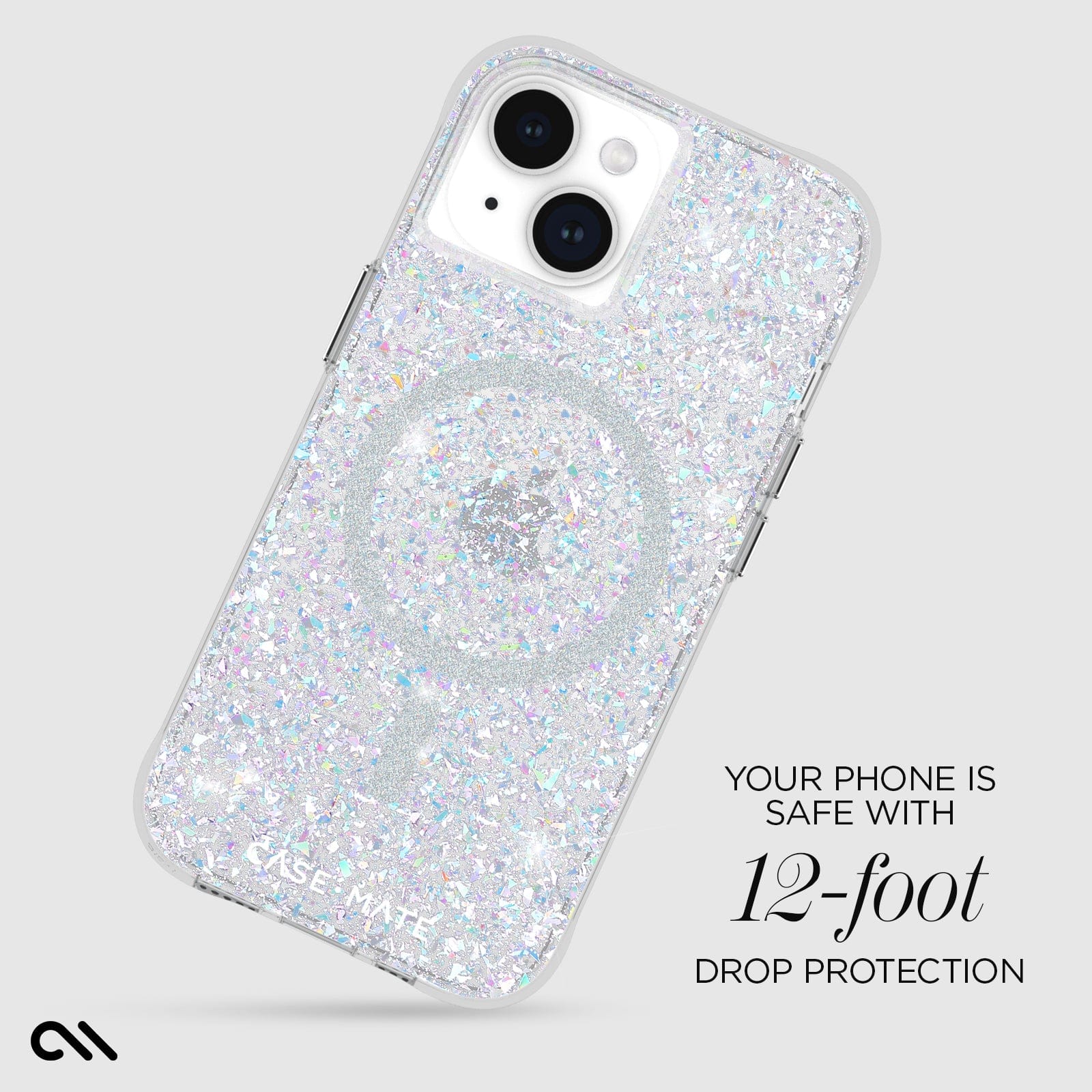 YOUR PHONE IS SAFE WITH 12-FOOT DROP PROTECTION
