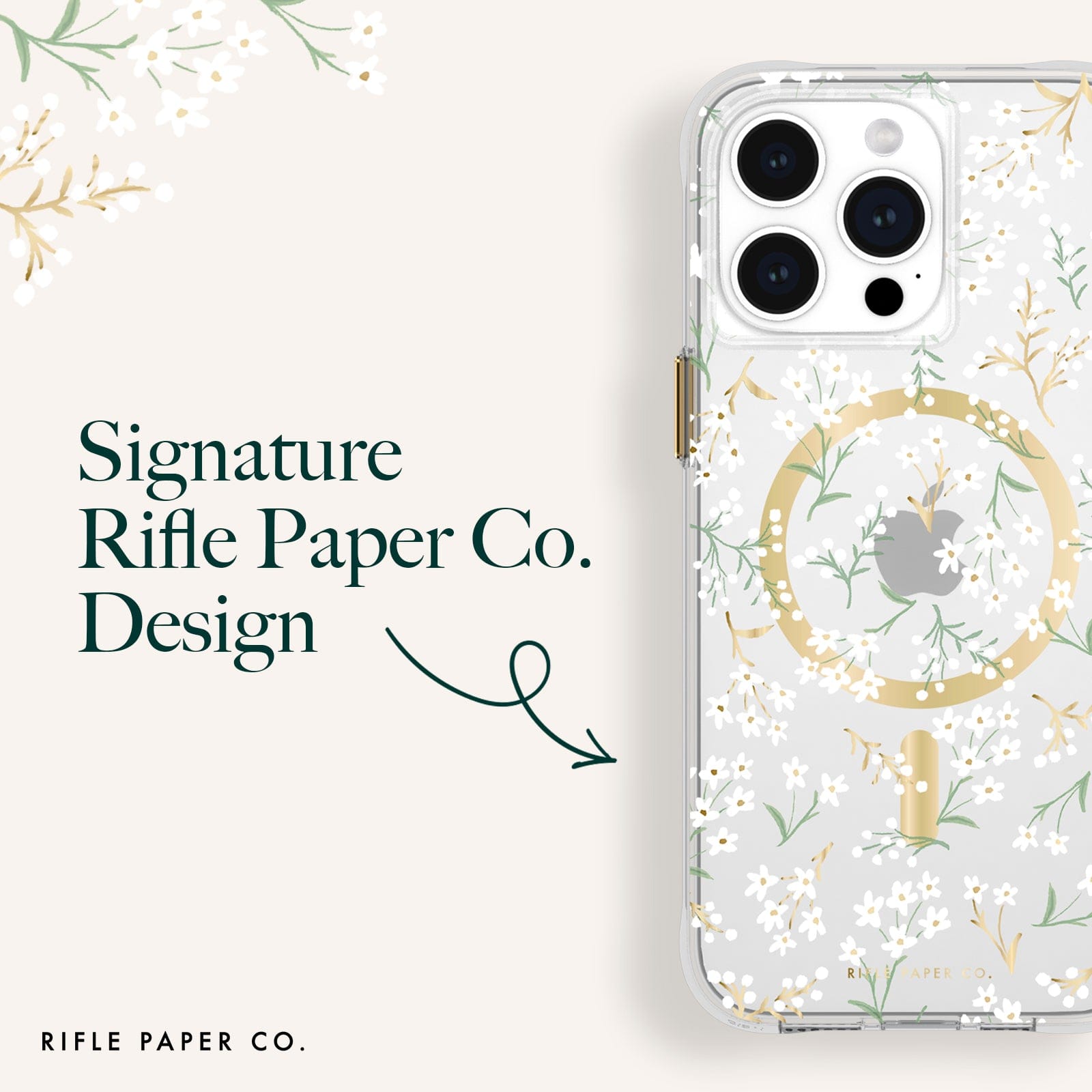 Rifle Paper Co. Petite Fleurs MagSafe - iPhone 15 Pro Max