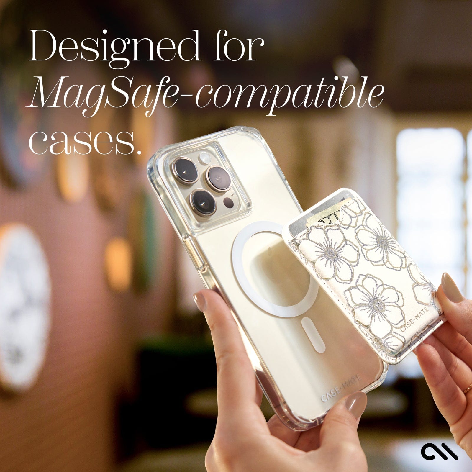 DESIGNED FOR MAGSAFE-COMPATIBLE CASES.