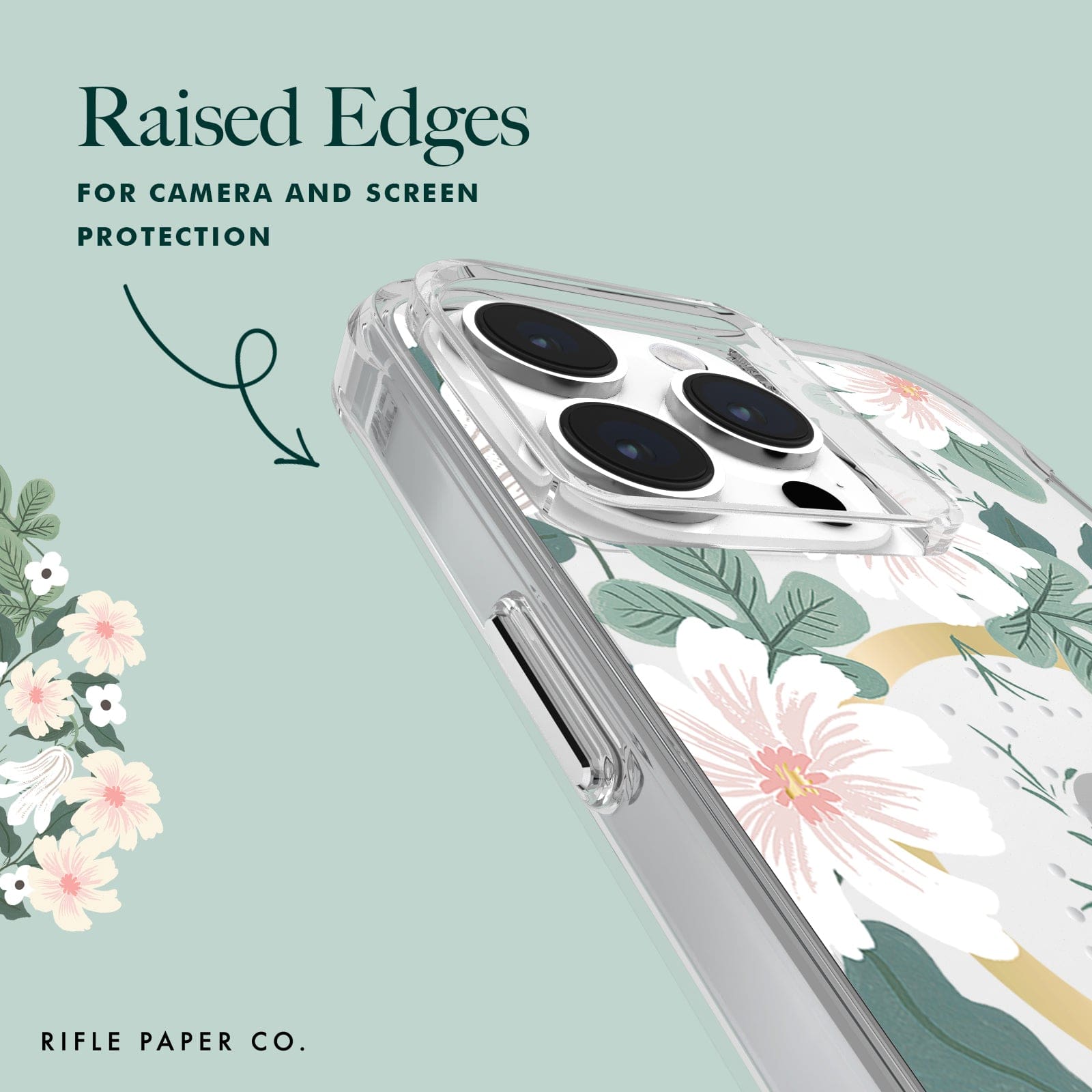 RAISED EDGES FOR CAMERA AND SCREEN PROTECTION