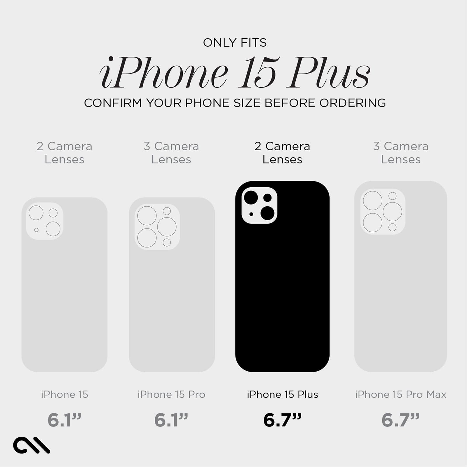 Only fits iPhone 15 Plus. Confirm your device size before ordering
