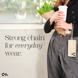 Crystal Pearl Phone Charm