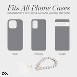 White Marble Phone Charm