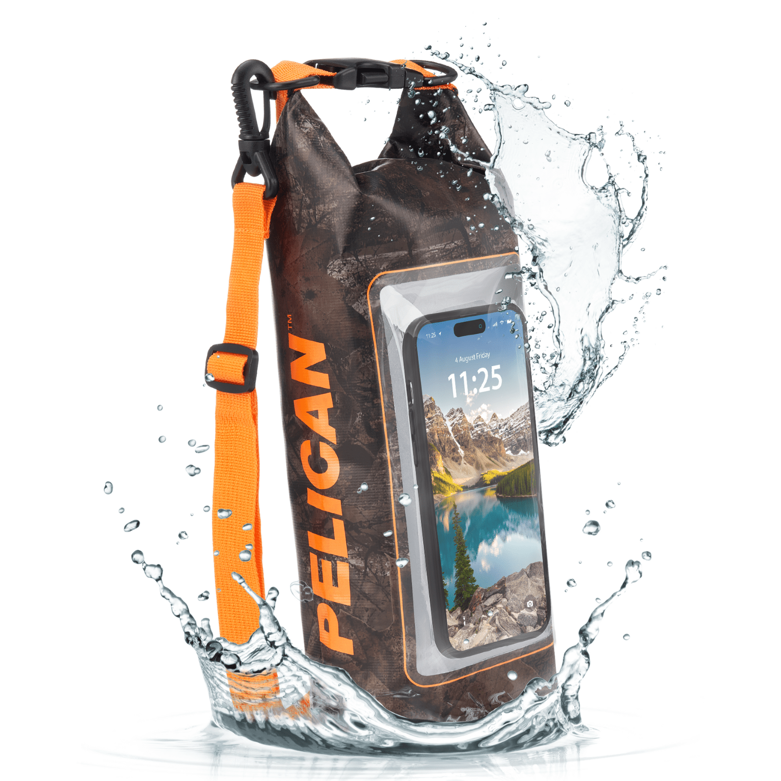 Pelican Marine Waterproof 2L Dry Bag (Hunter Camo) - Phone Pouch
