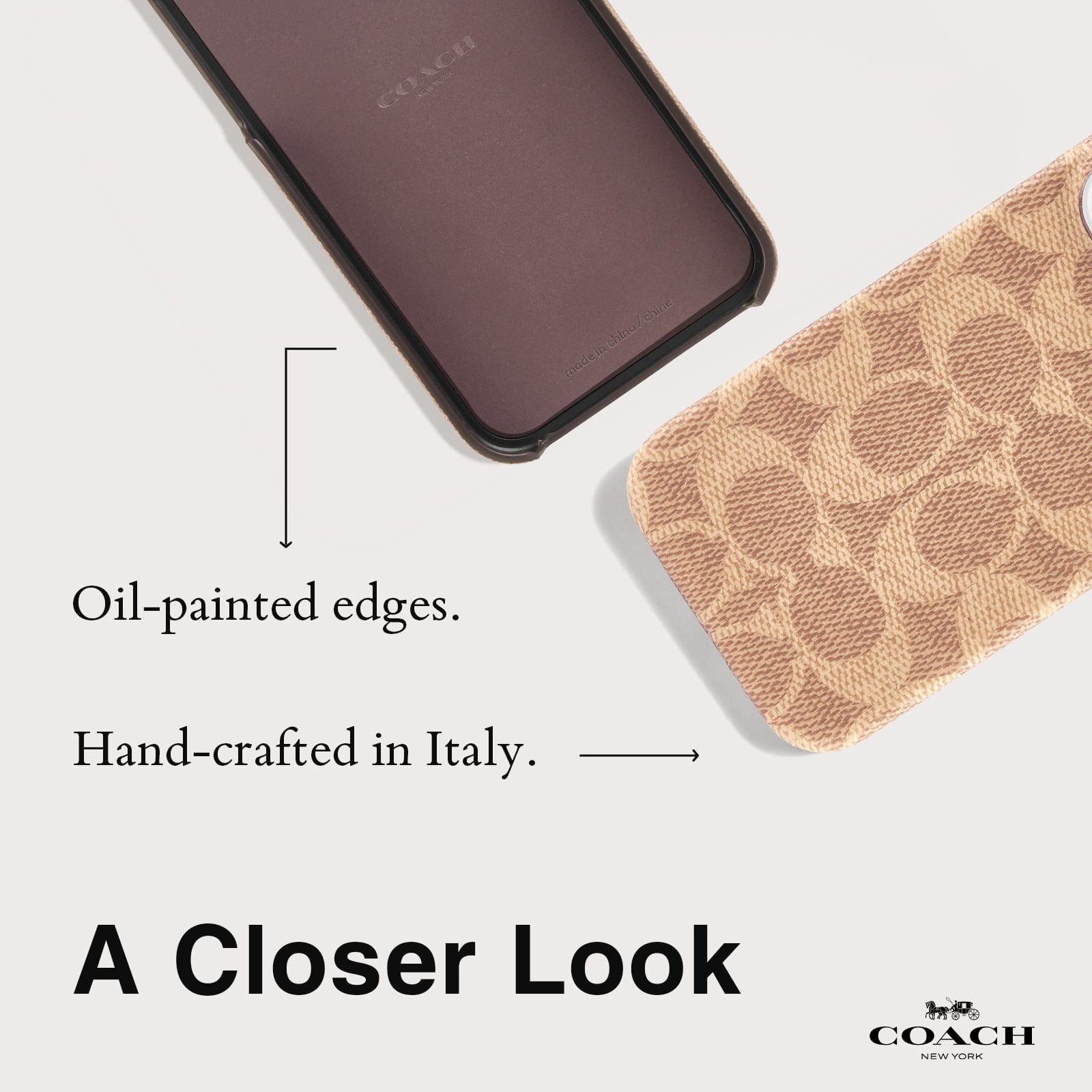 OIL PAINTED EDGES. HAND CRAFTED IN ITALY. A CLOSER LOOK
