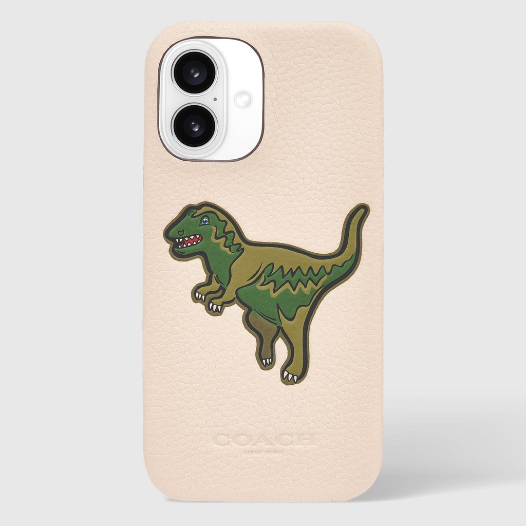 Coach Leather Slim Wrap Signature Ivory Rexy - iPhone 16