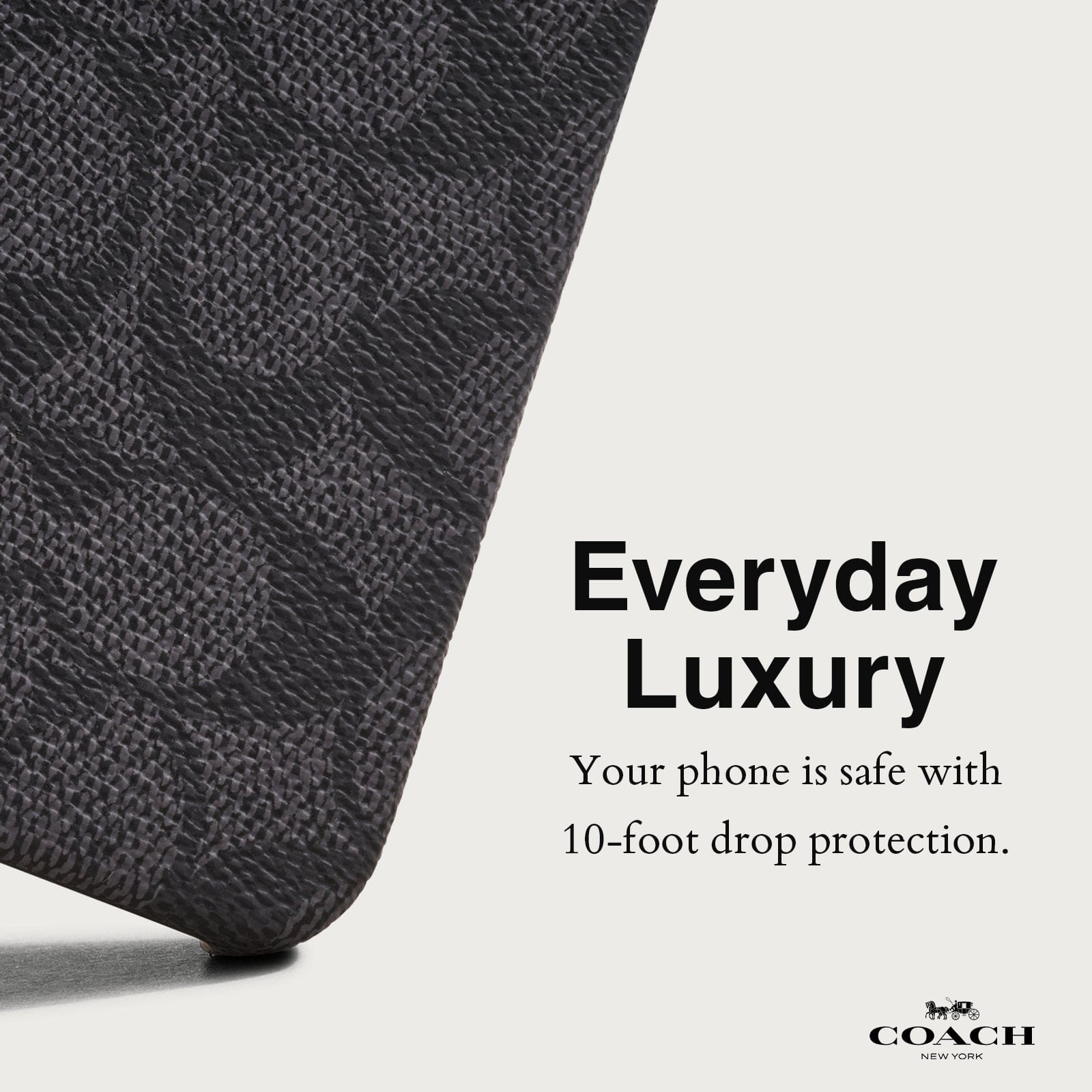 Coach Slim Wrap Signature Canvas Charcoal - iPhone 15 Pro Coach Slim Wrap Signature Canvas Charcoal - iPhone 15 Pro