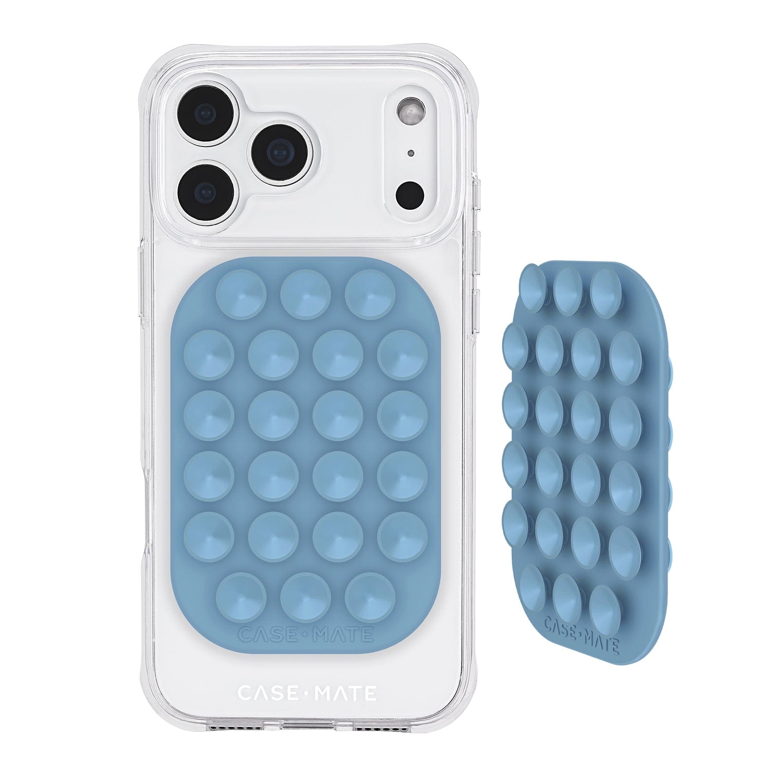 Blue Double Sided Suction Mount #color_carolina blue