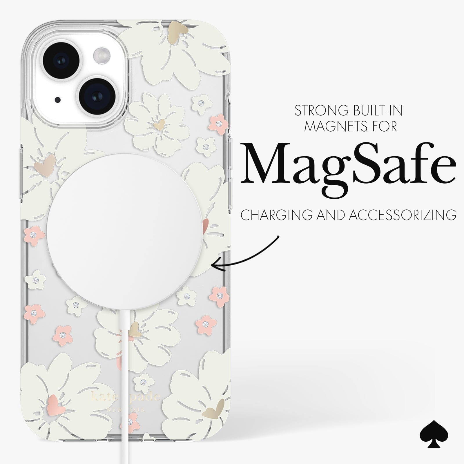 kate spade new york Classic Peony MagSafe - iPhone 15 / 14 / 13
