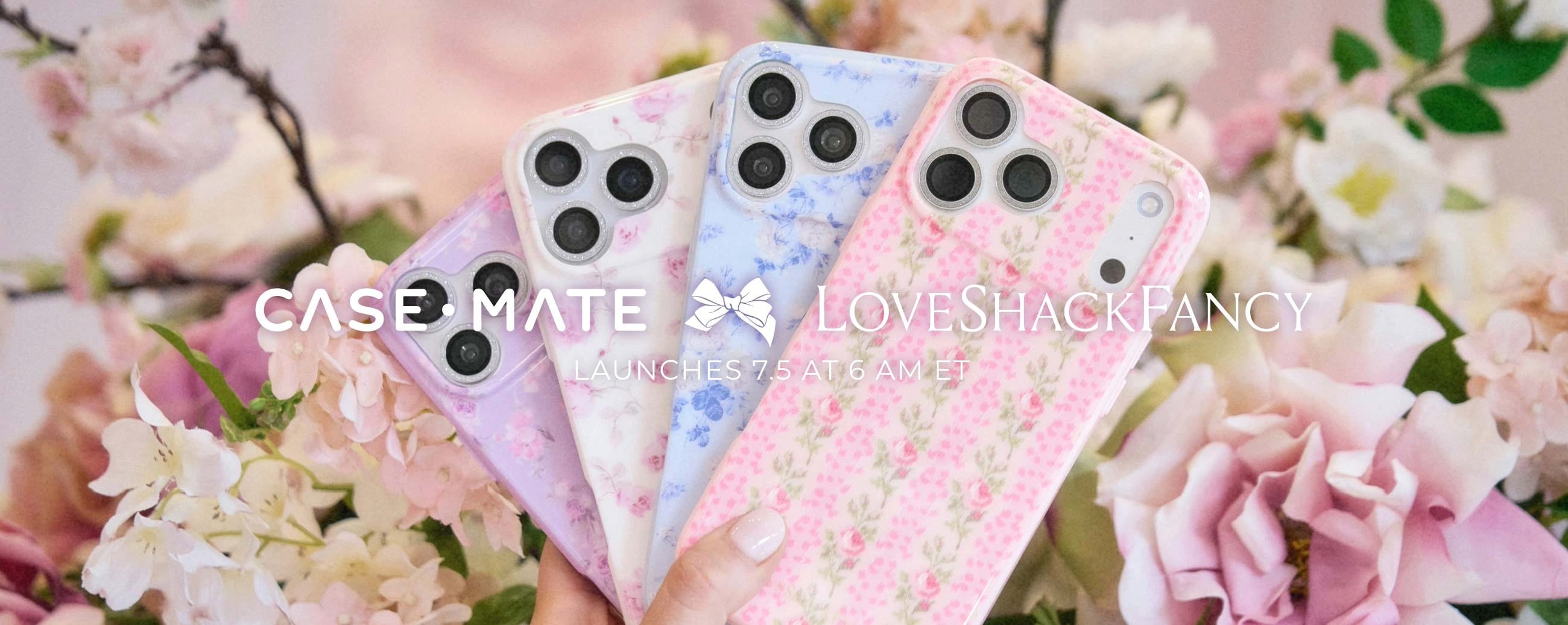 CASE-MATE X LOVESHACKFANCY LAUNCHES 7/5 AT 6AM ET