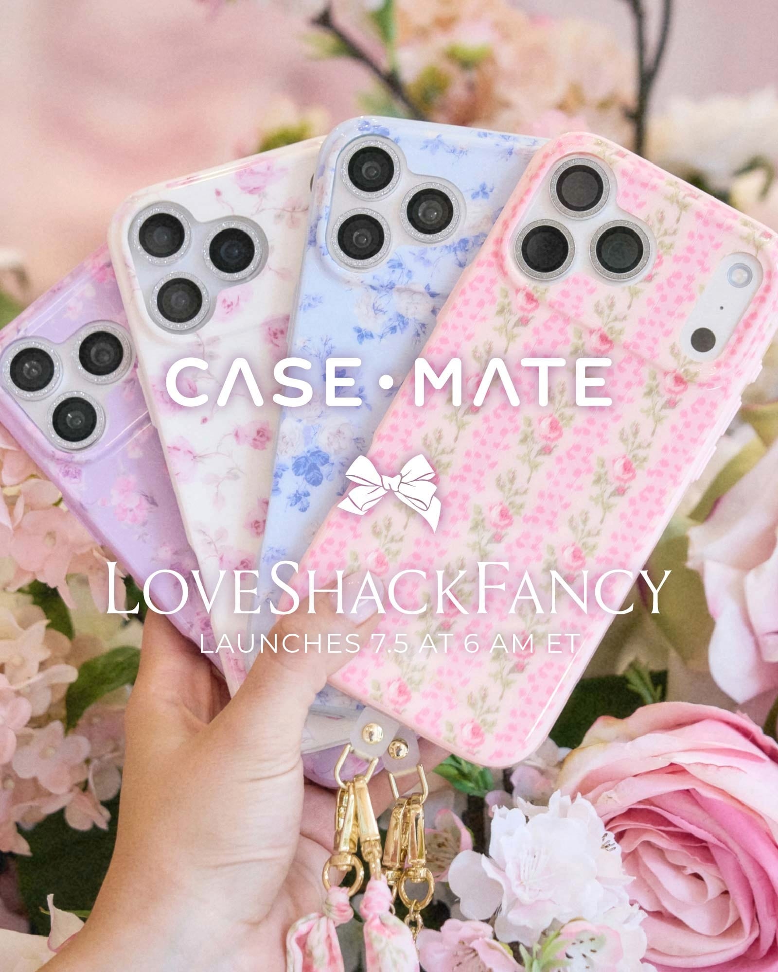 CASE-MATE X LOVESHACKFANCY LAUNCHES 7/5 AT 6AM ET